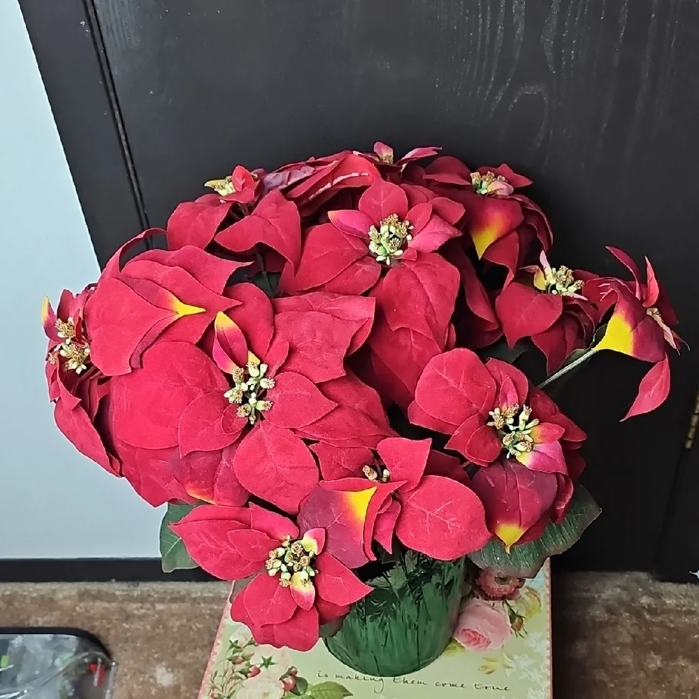 Elegant Red Poinsettia Arrangement